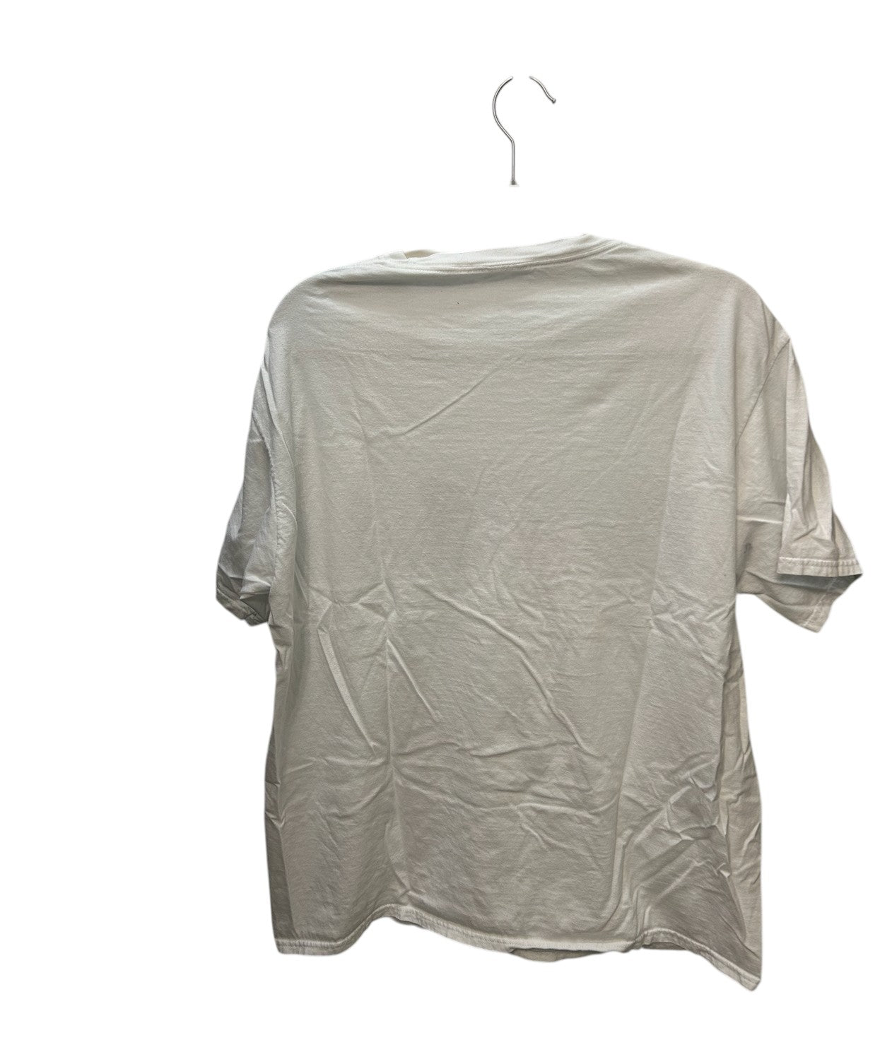 White short-sleeve t-shirt with "FLORIDA" printed in blue and orange collegiate lettering.