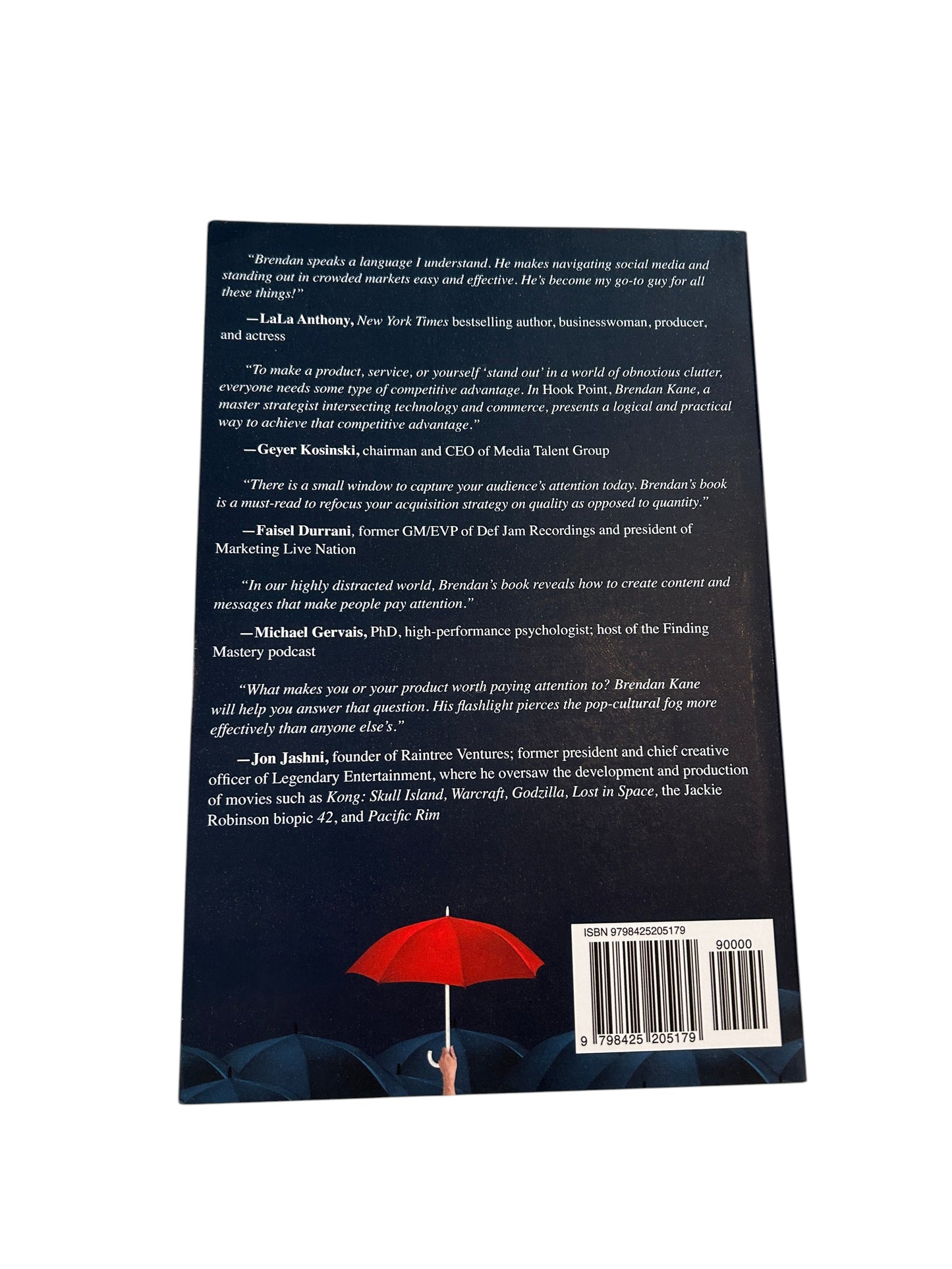 Hook Point: How to Stand Out in a 3-Second World by Brendan Kane, a business and marketing book about capturing attention.