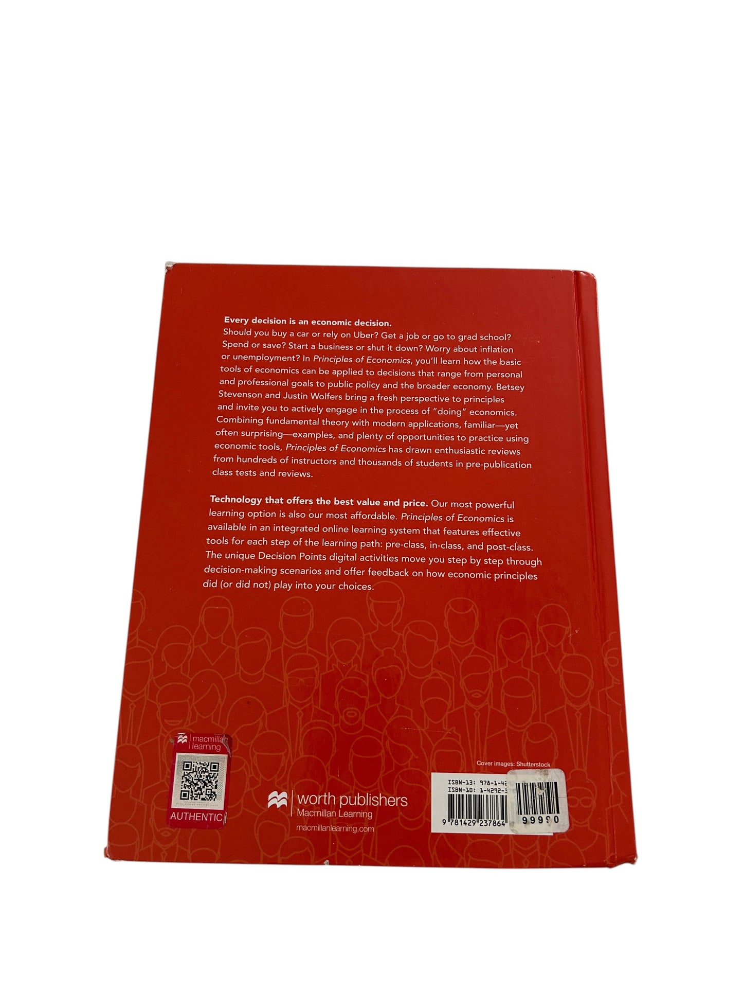 Principles of Economics textbook by Betsey Stevenson and Justin Wolfers, a college-level introductory economics text.