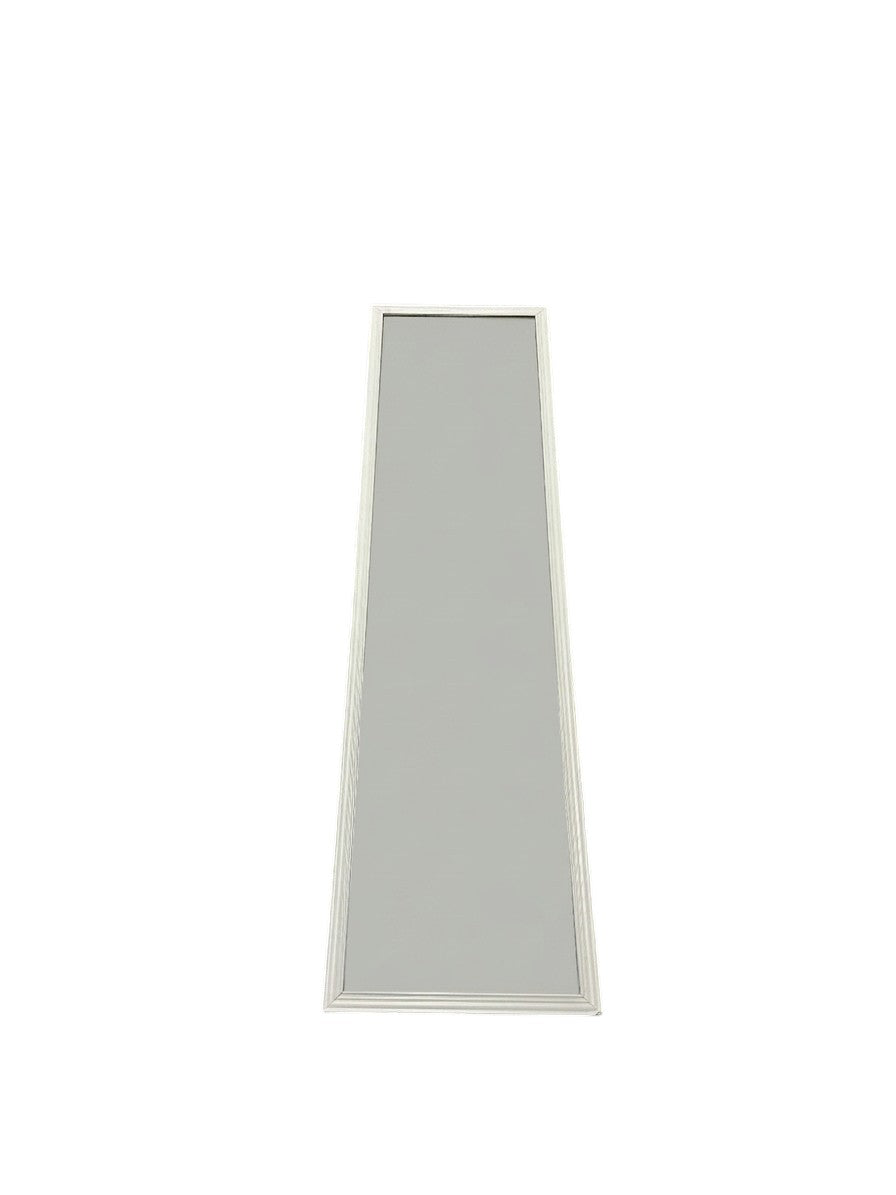 Target full-length standing floor mirror with a white frame.