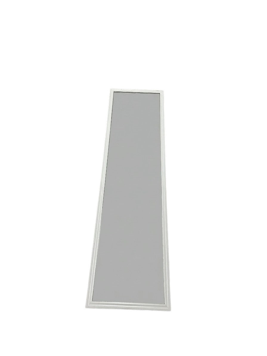 Target full-length standing floor mirror with a white frame.
