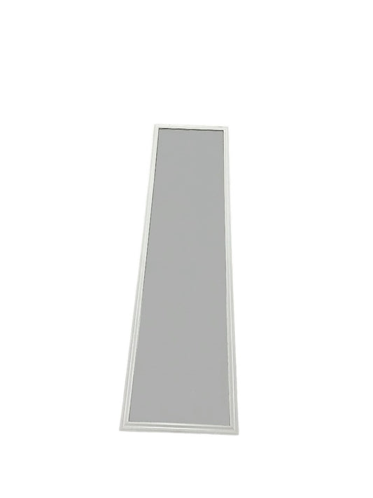 Target full-length standing floor mirror with a white frame.