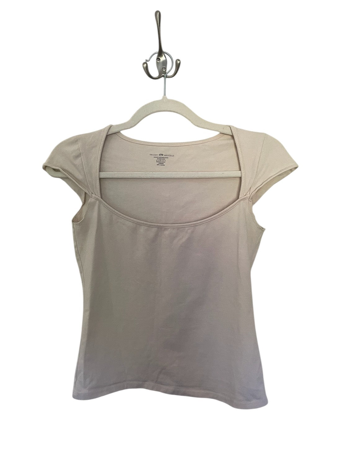 Brandy Melville cream top with square neckline.