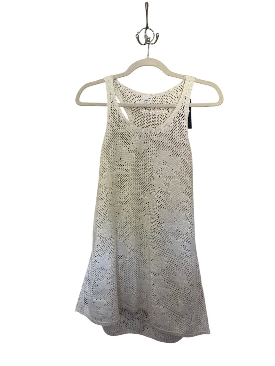 Abercrombie Kids white crochet knit mini dress/tank new with tags.