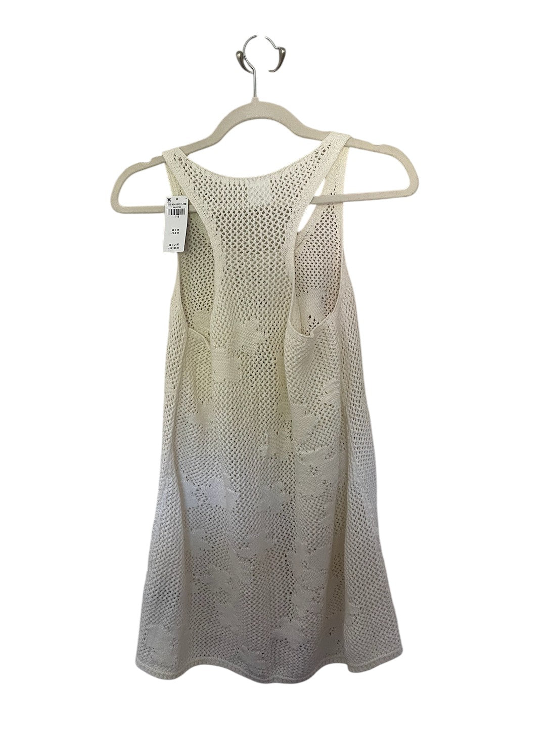 Abercrombie Kids white crochet knit mini dress/tank new with tags.