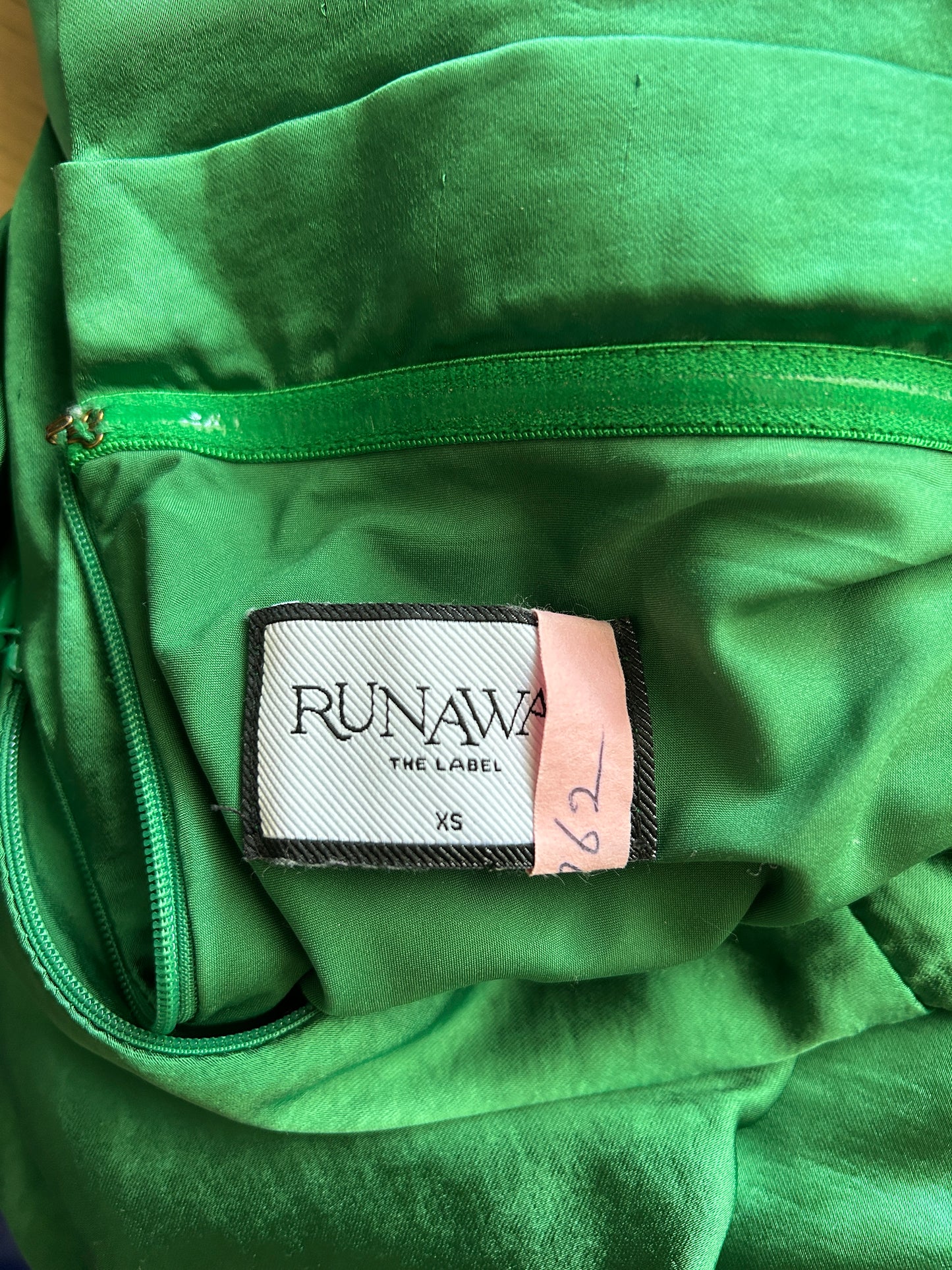 Runaway The Label green maxi dress.