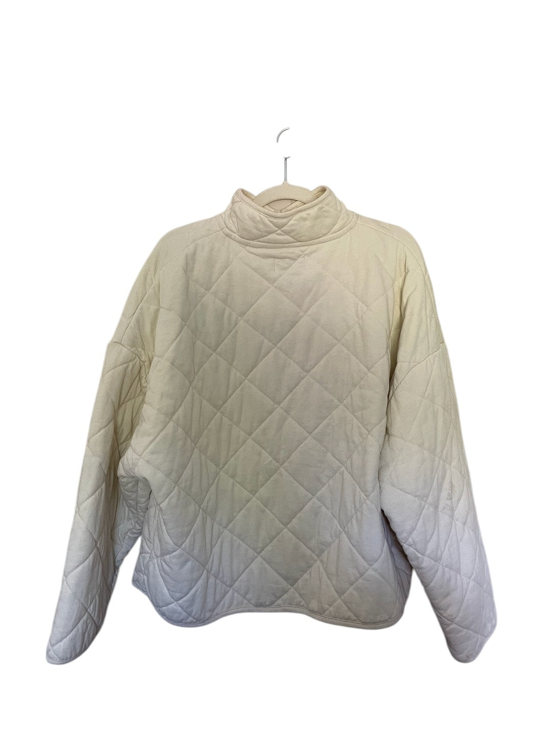 Z Supply maya quilted jacket in bone white.
