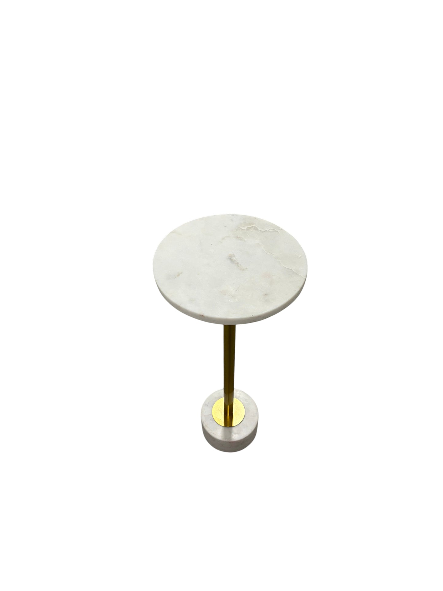 Bed Bath & Beyond modern side table with a marble top.