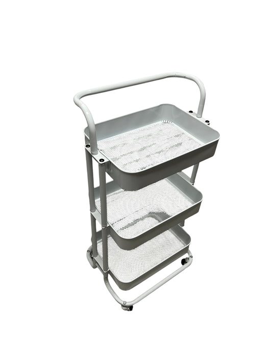 Target 3 tier white metal utility cart.
