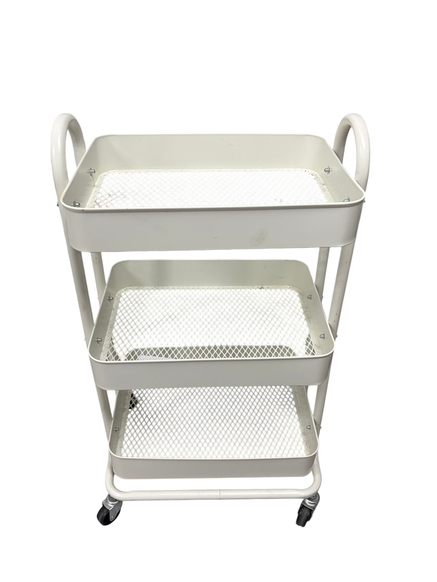 Target 3 tier cream metal utility cart.