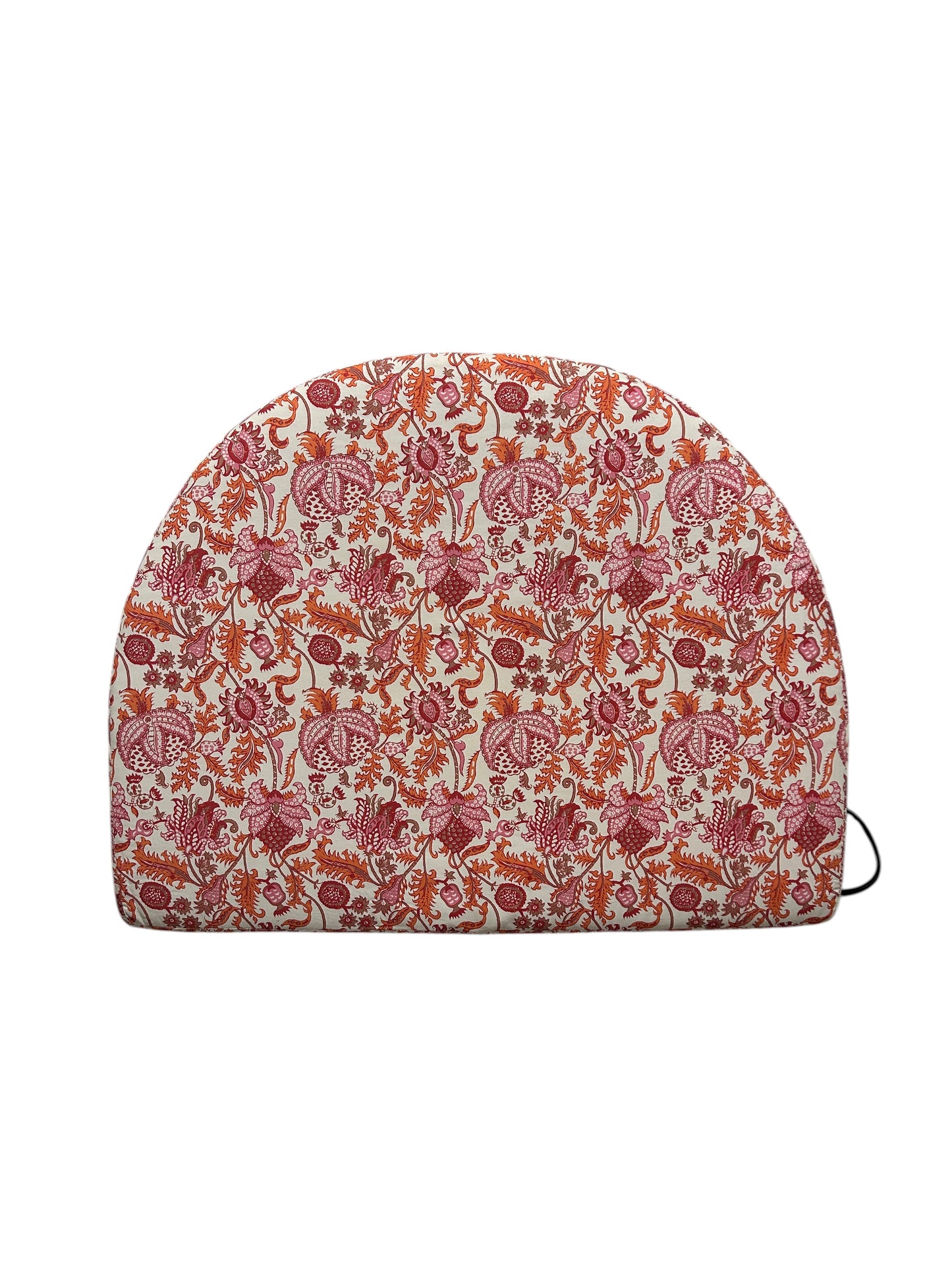 Dormify x Roller Rabbit limited-edition pink and orange twin headboard with charging port.