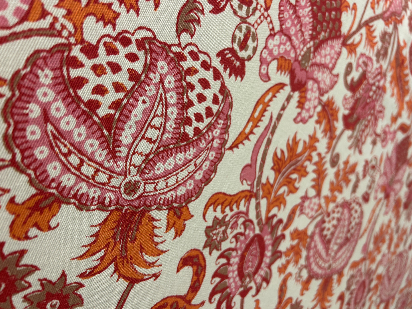 Dormify x Roller Rabbit limited-edition pink and orange twin headboard with charging port.