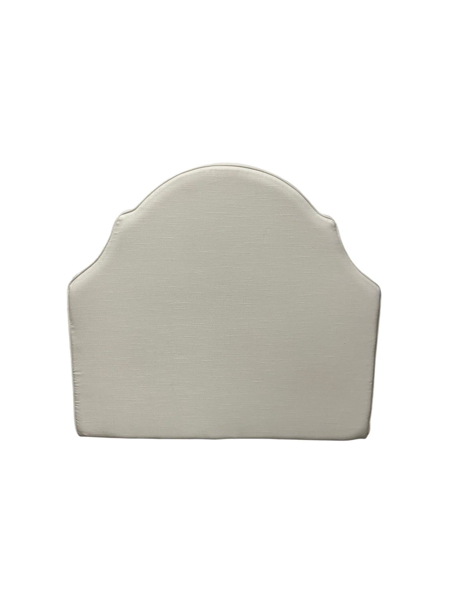 Pottery Barn Teen cream twin headboard with charging port.