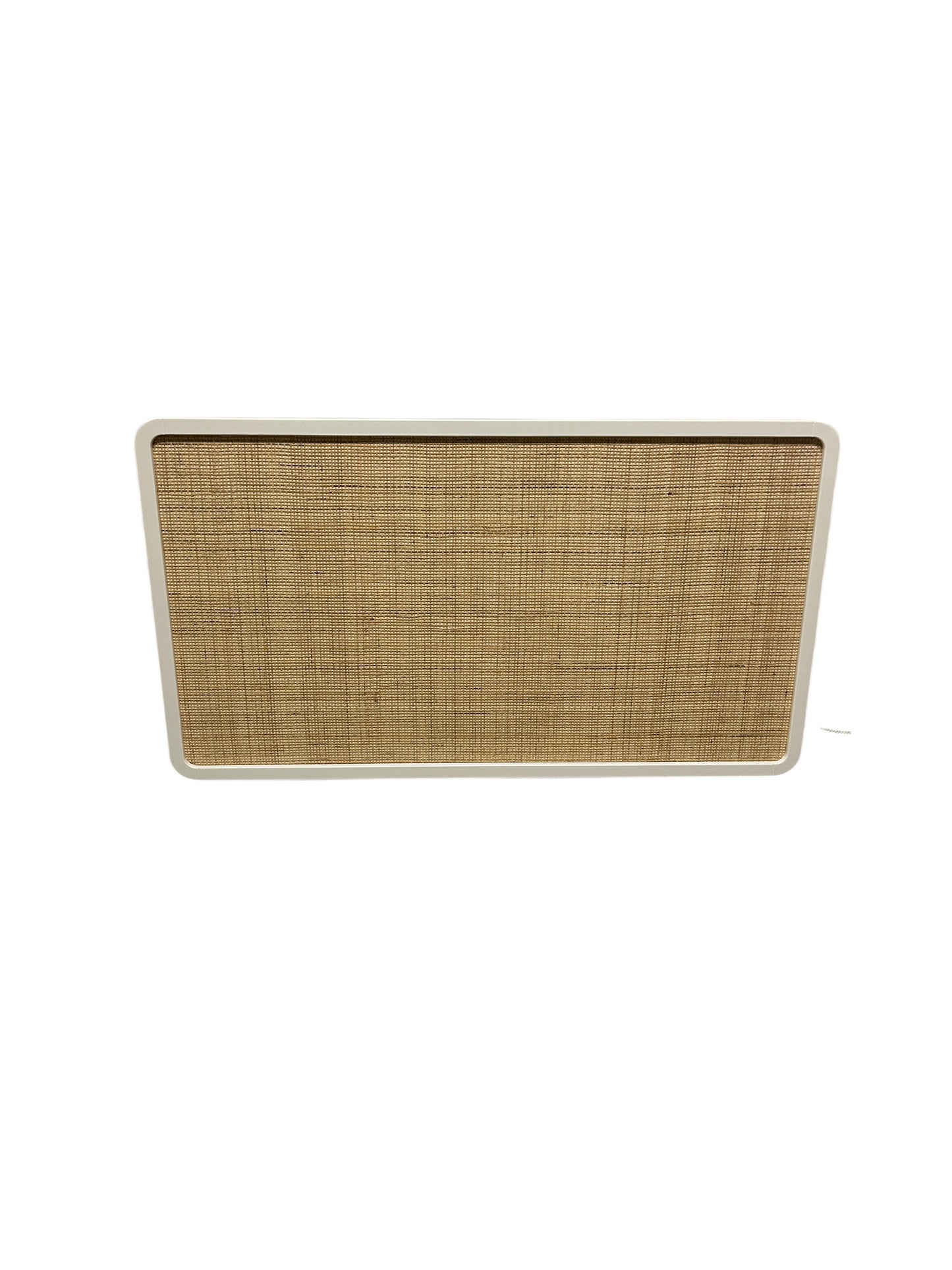 William Sonoma twin wicker and rattan headboard.