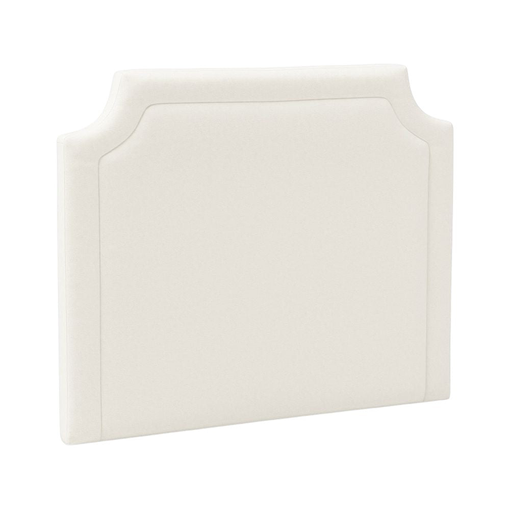 Pottery Barn Teen cream twin headboard with charging port.