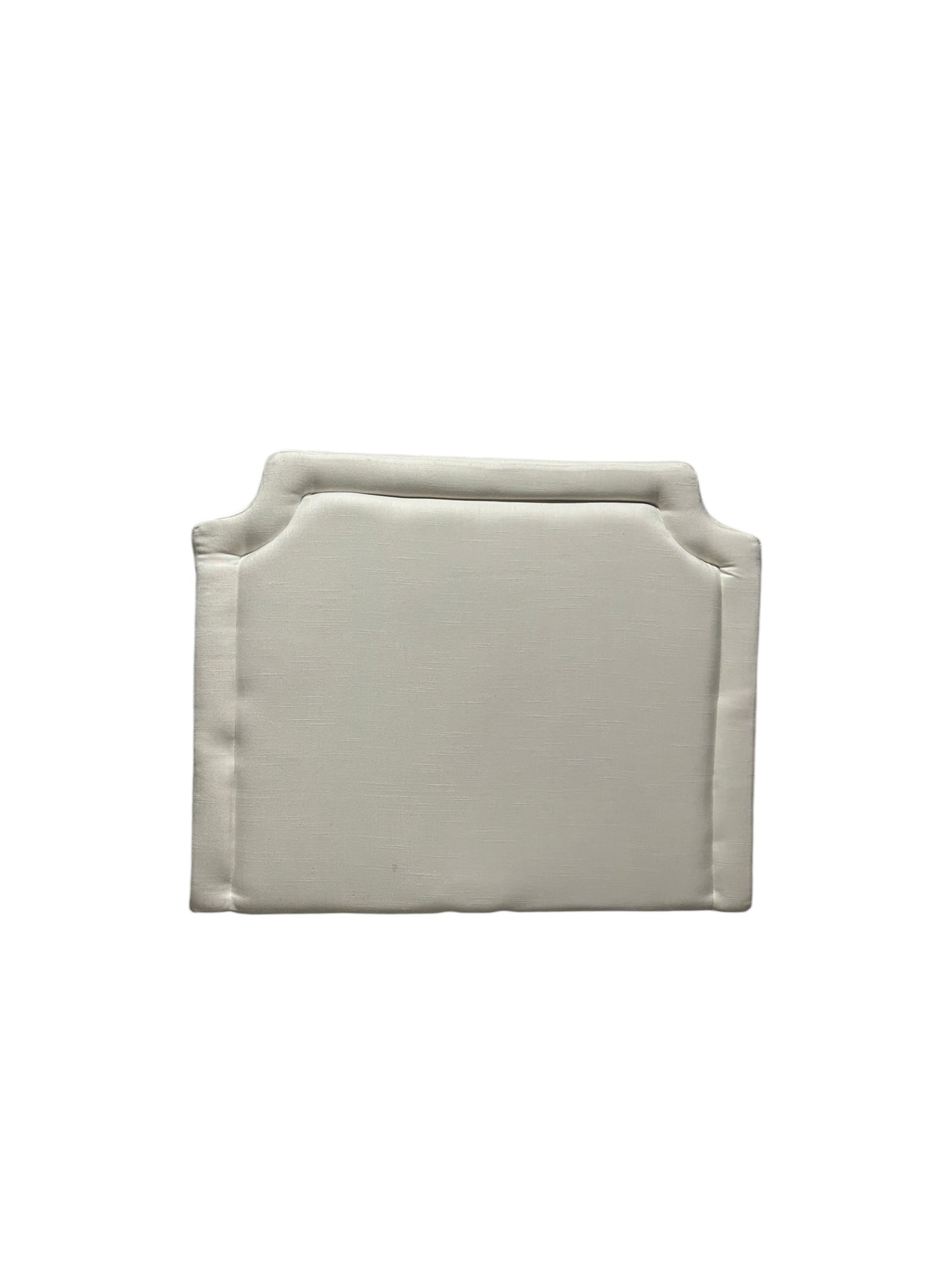 Pottery Barn Teen cream twin headboard with charging port.