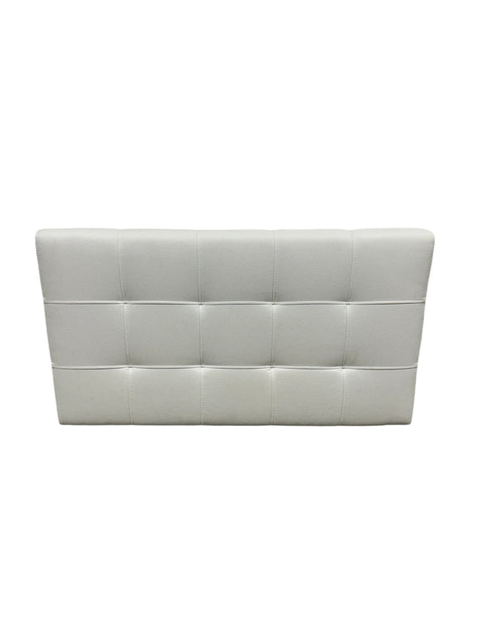 White rectangular twin headboard.