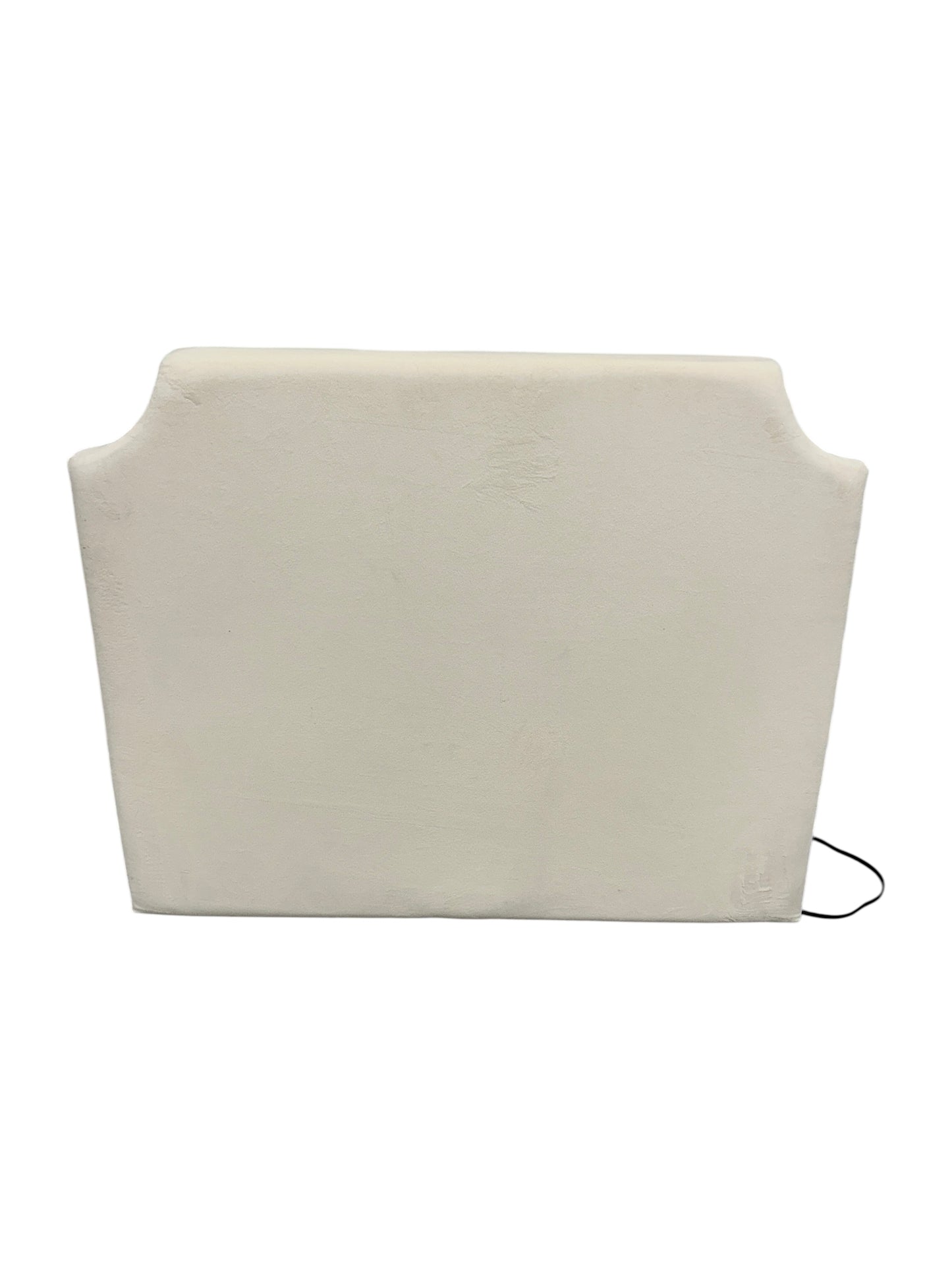 Pottery Barn Teen white twin headboard with charging port.