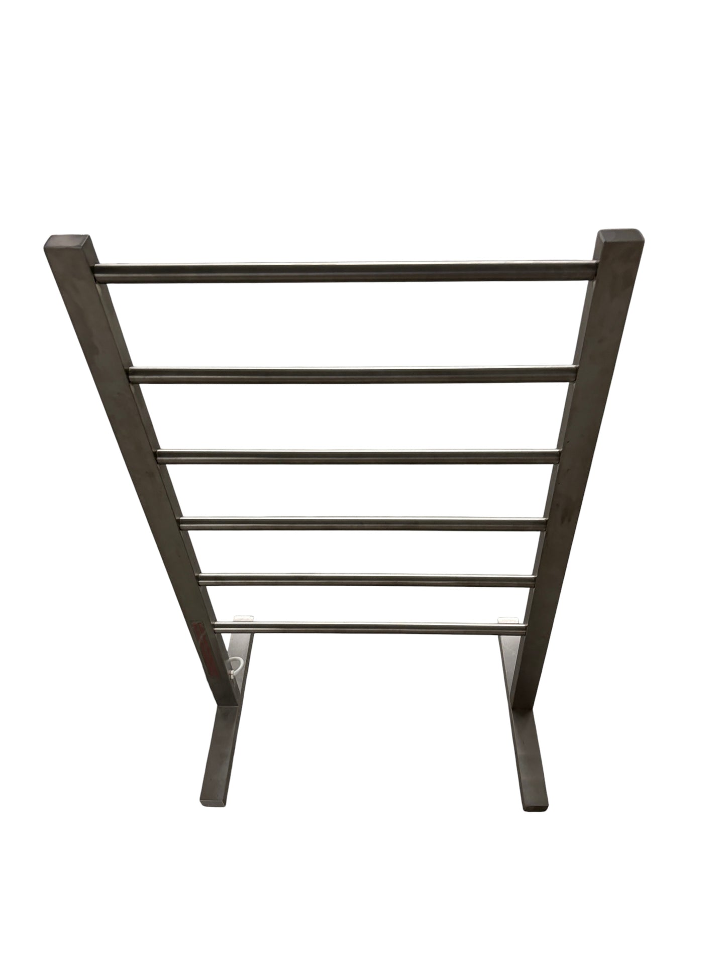 Silver towel warmer.