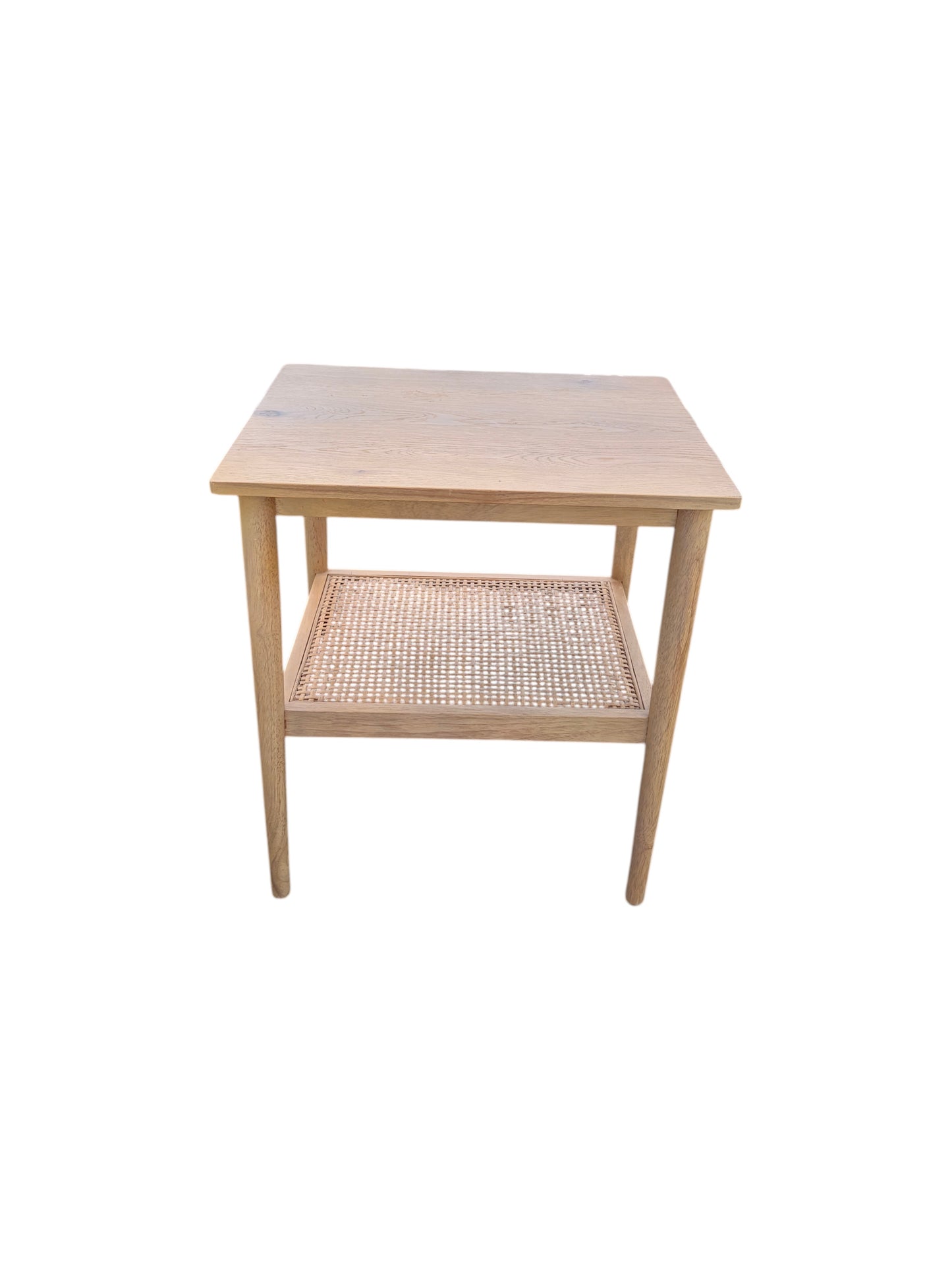 Target Hearth & Hand light wood side table.