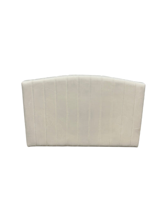 Cream velvet twin headboard.