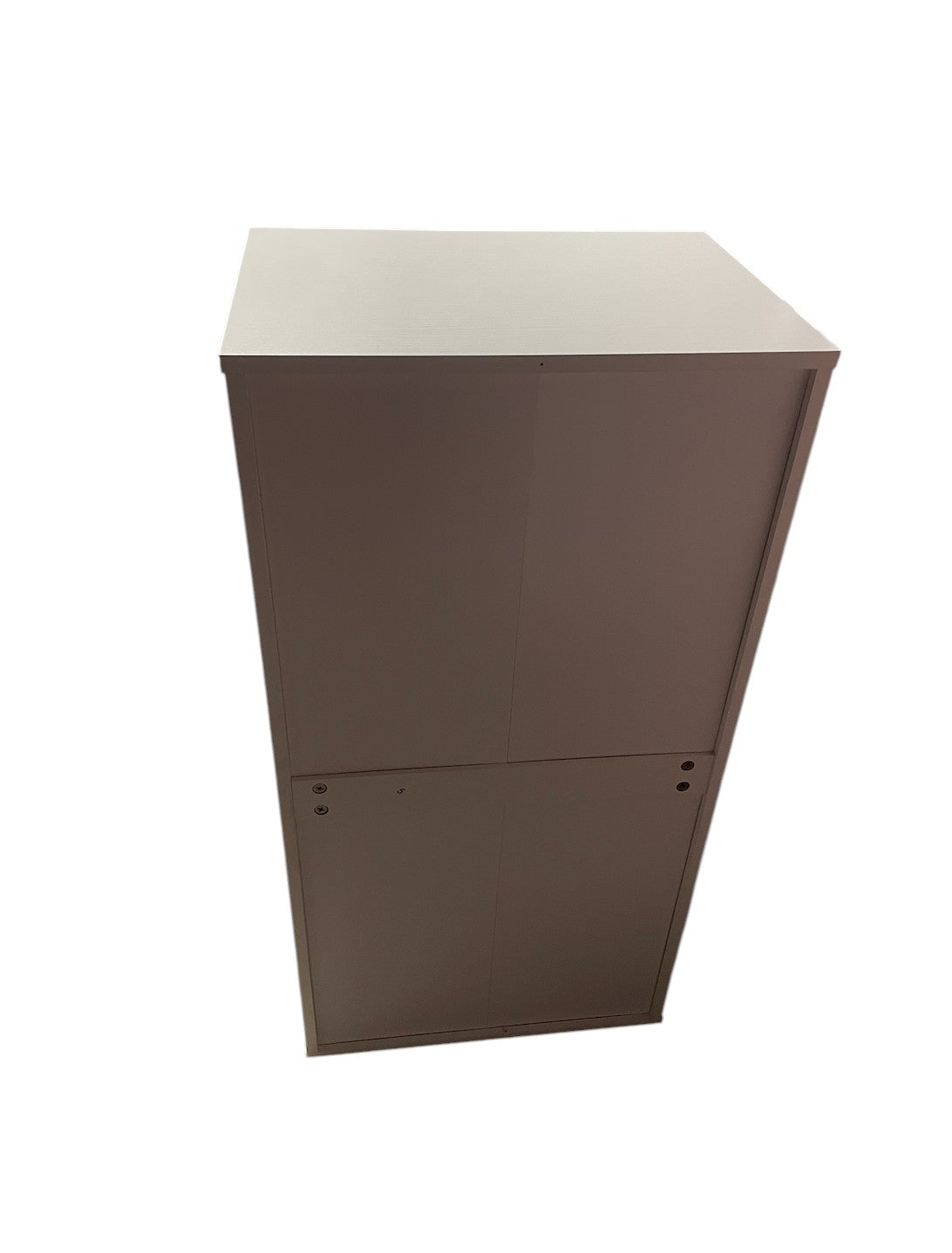 White wooden 7 drawer storage drawer.