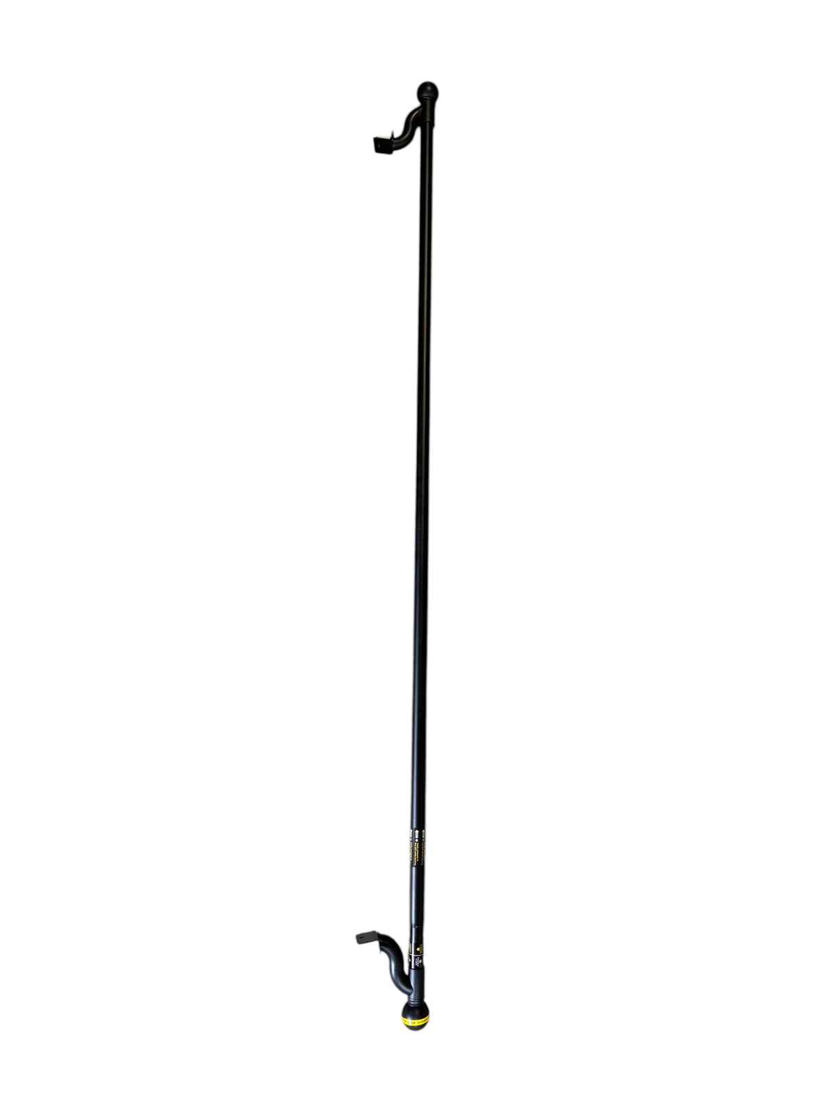 Brand new black adjustable curtain rod.