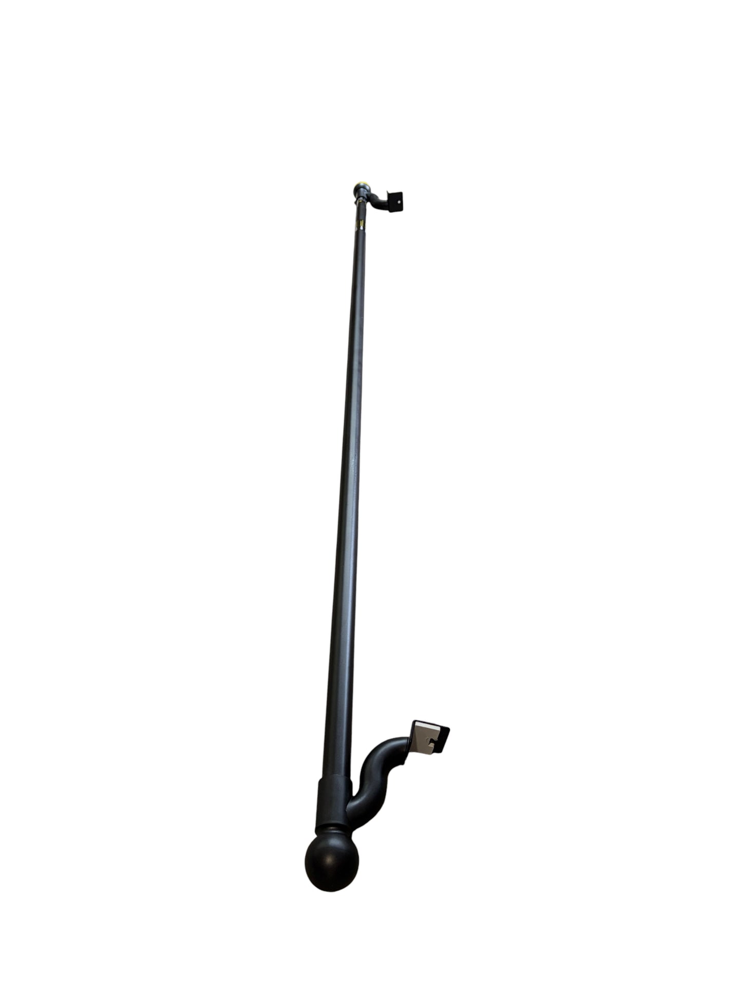 Brand new black adjustable curtain rod.